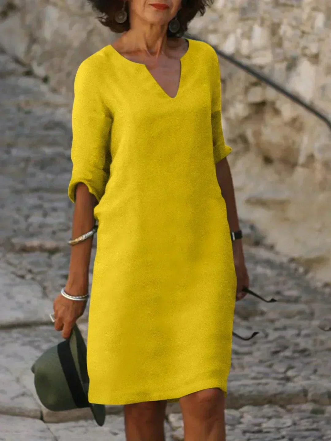 Josette™ | Elegante V-hals Jurk