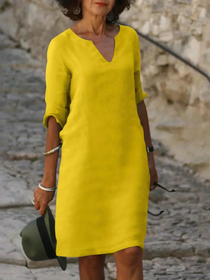 Josette™ | Elegante V-hals Jurk