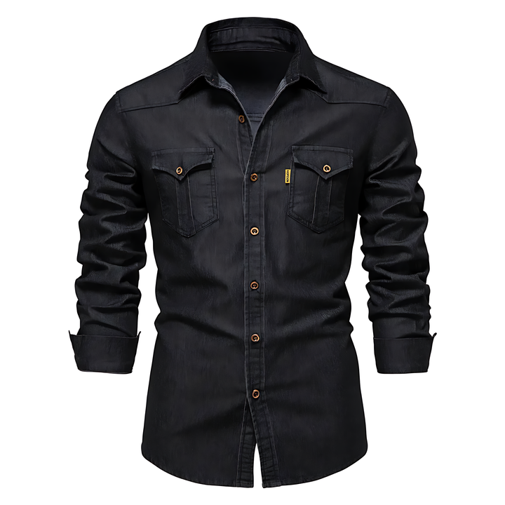FlexiFit Katoenen Denim Shirt