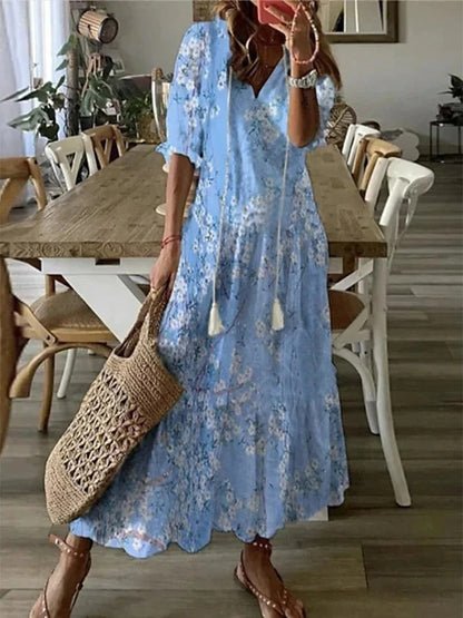 Luna | Boho Stijl Midi Jurk Zonder Inspanning