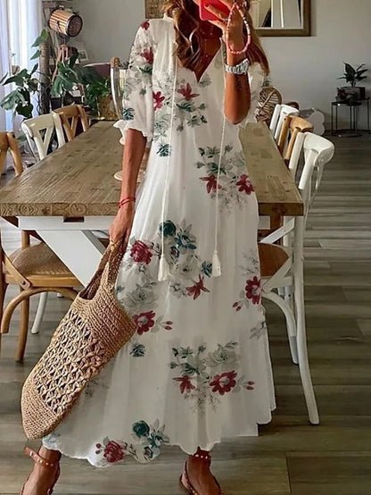 Luna | Boho Stijl Midi Jurk Zonder Inspanning