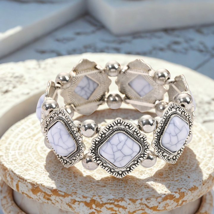 De Stretch Armband "Nomade Concho"