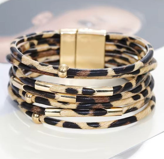 Brede Boho Multilaags Wrap Armband